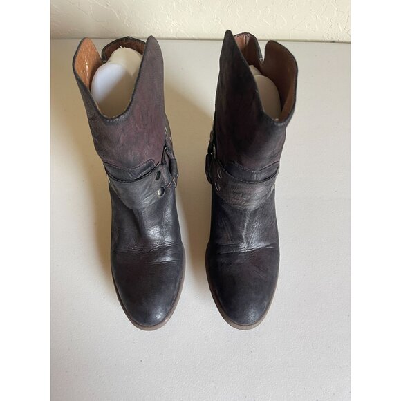 Donald J. Pliner Dasha Moto Leather Biker Boots Leather Made in Italy - Picture 10 of 12